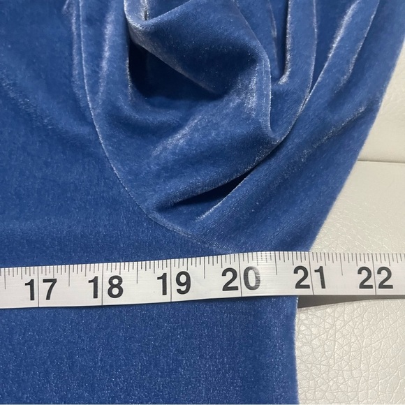 Soft Surroundings Blue Velvet Tunic - Picture 9 of 12